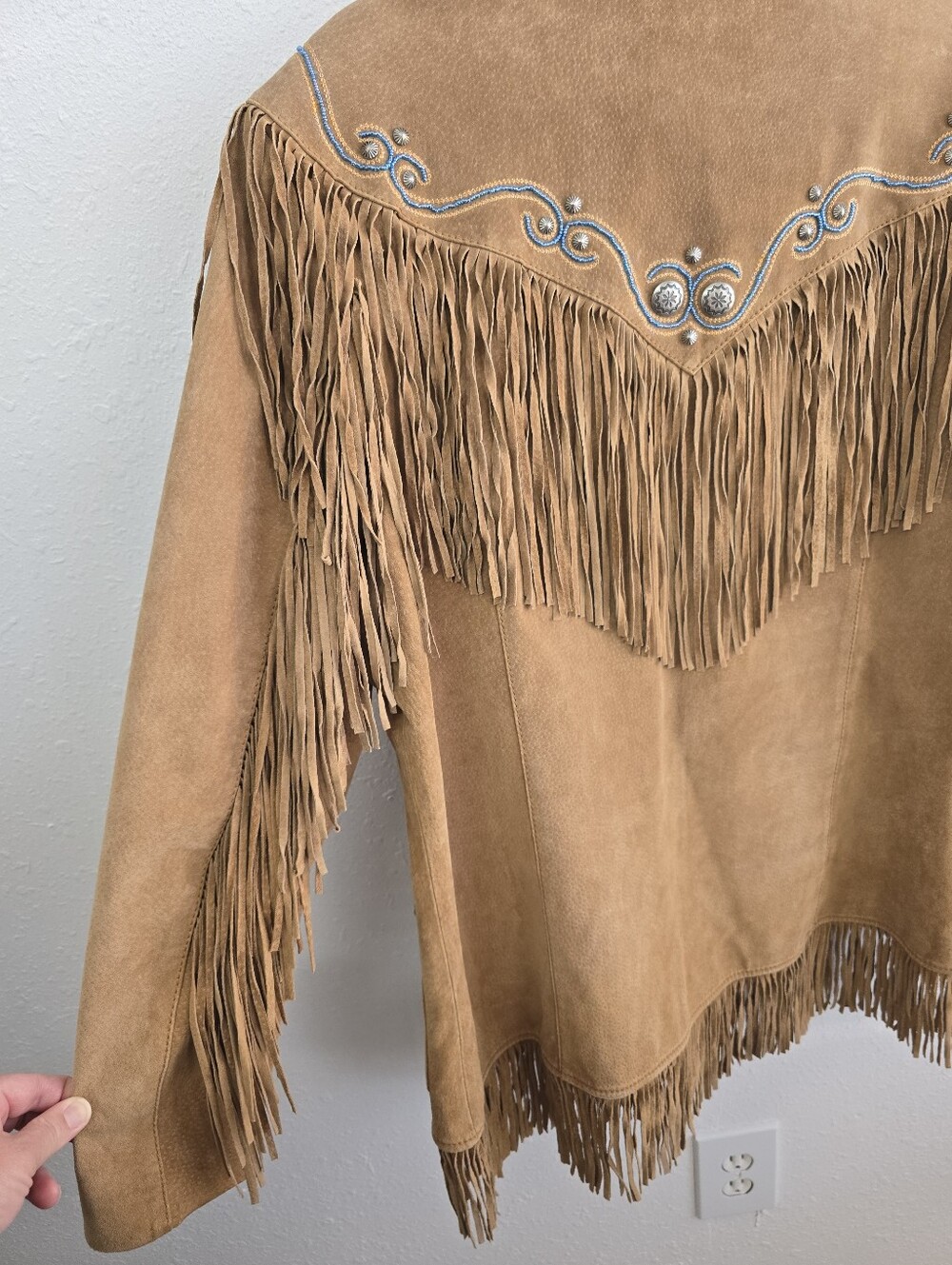 Cripple Creek 100% Leather Suede Fringe Western Jacket XXL - Picture 9 of 11